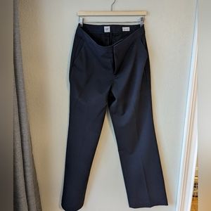 Navy blue slacks, dress pants, gap, high rise slim boot fit, size 12